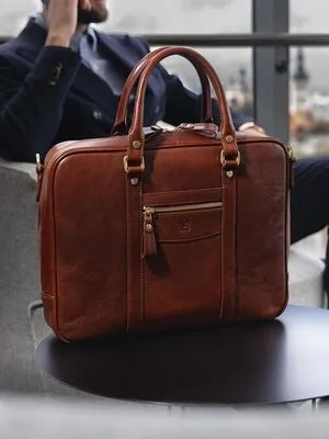 Corporate Gifting Custom Leather Briefcase By Vixen Leather