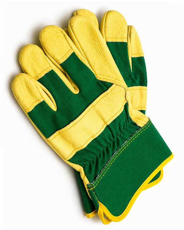 Cowhide Green Cuff Rigger Glove Manufactured By Vixen Leather