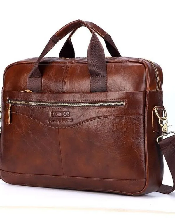 Cowhide Private Label Laptop Bag Manufactured By Vixen Leather