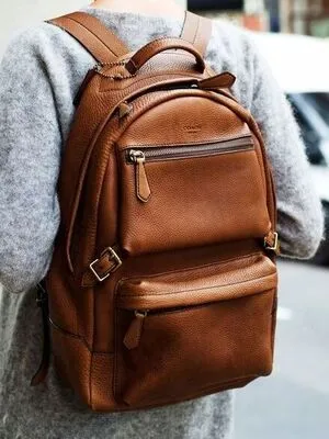 Custom Cowhide leather bagpack for women