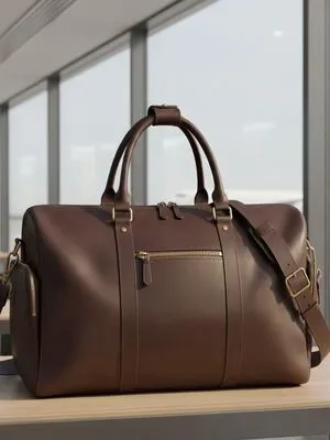 Custom Made Luxury leather duffel Bag By Vixen Leather