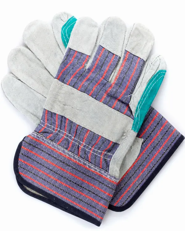 Double Palm Canadian Rigger Split Leeather Glove Manufactured by Vixen Leather