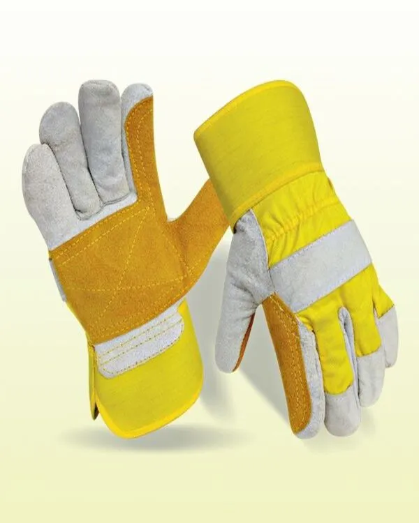 Double Palm Split Leather Rigger Glove By Vixen Leather