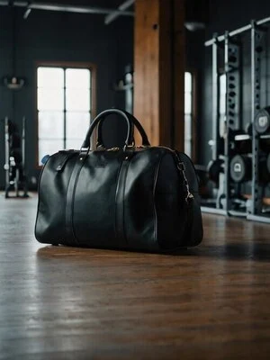 Gym & Sports Leather duffel bag by Vixen Leather