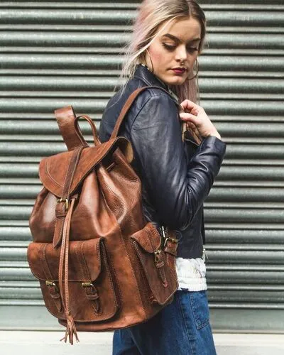 Leather Backpack & Travel Bag