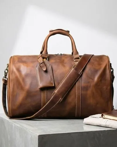Leather Duffel Bag By Vixen Leather