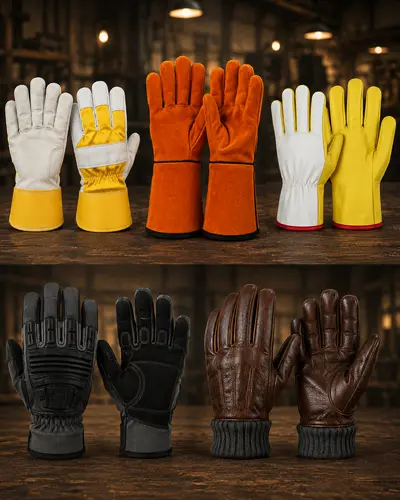 Leather Safety and Casual Gloves By Vixen Leather