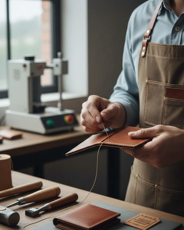 Leather Wallet Manufacturing in Vixen Leather Company