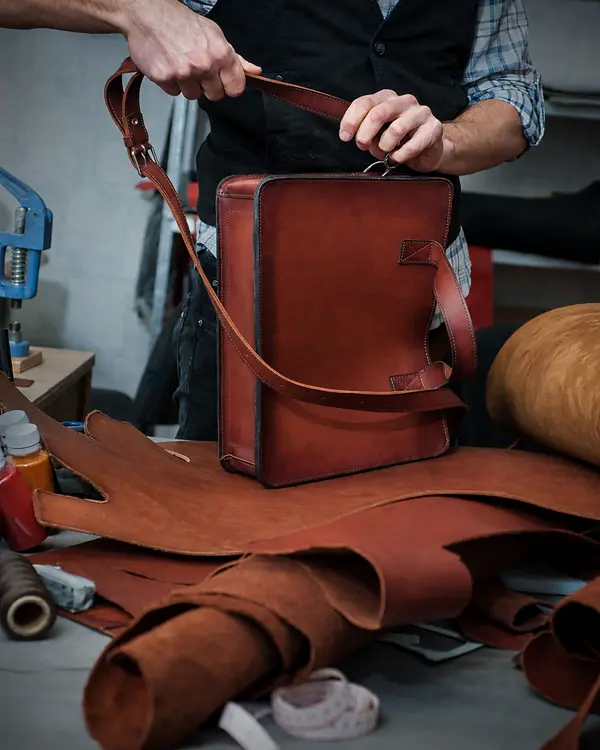 Premium Quality Leather Briefcase Made With Quality Leather By Vixen Leather