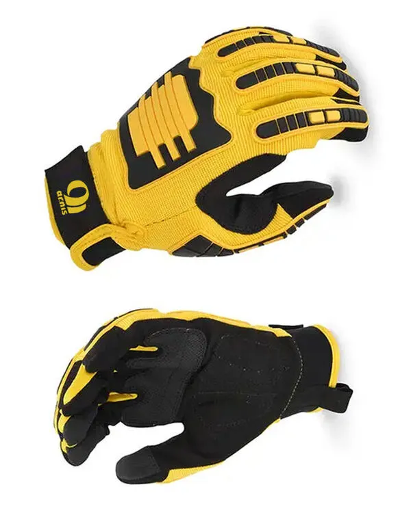 Private Label Yellow Mechanic Glove Made By Vixen Leather