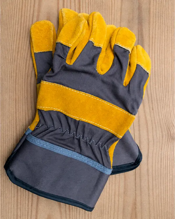 Rigger Glove Manufactured By Vixen Leather Using Premium Quality Split Leather and Cotton Fabric