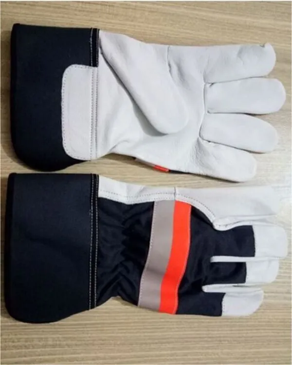 Sheepskin Rigger Glove With Reflective Tape By Vixen Leather
