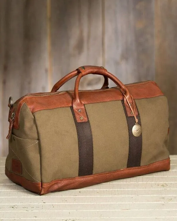Weekend & overnight leather and Canvas Duffle bag Manufacturer - Schott Leather