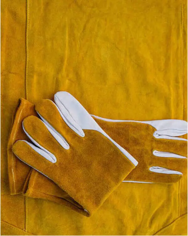 Welding Gloves Manufactured By Vixen Leather in High Quality Split Leather