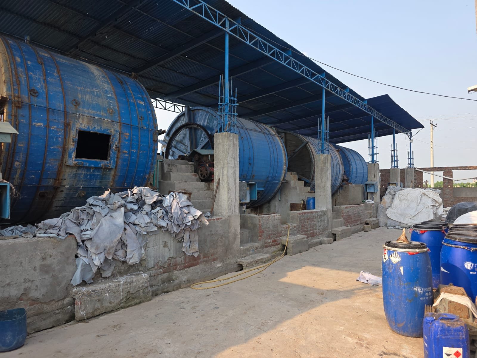 Tanning Drums Vixen Leather Tannery in Pakistan